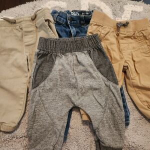 Kids Gray and Black Jogger Pants